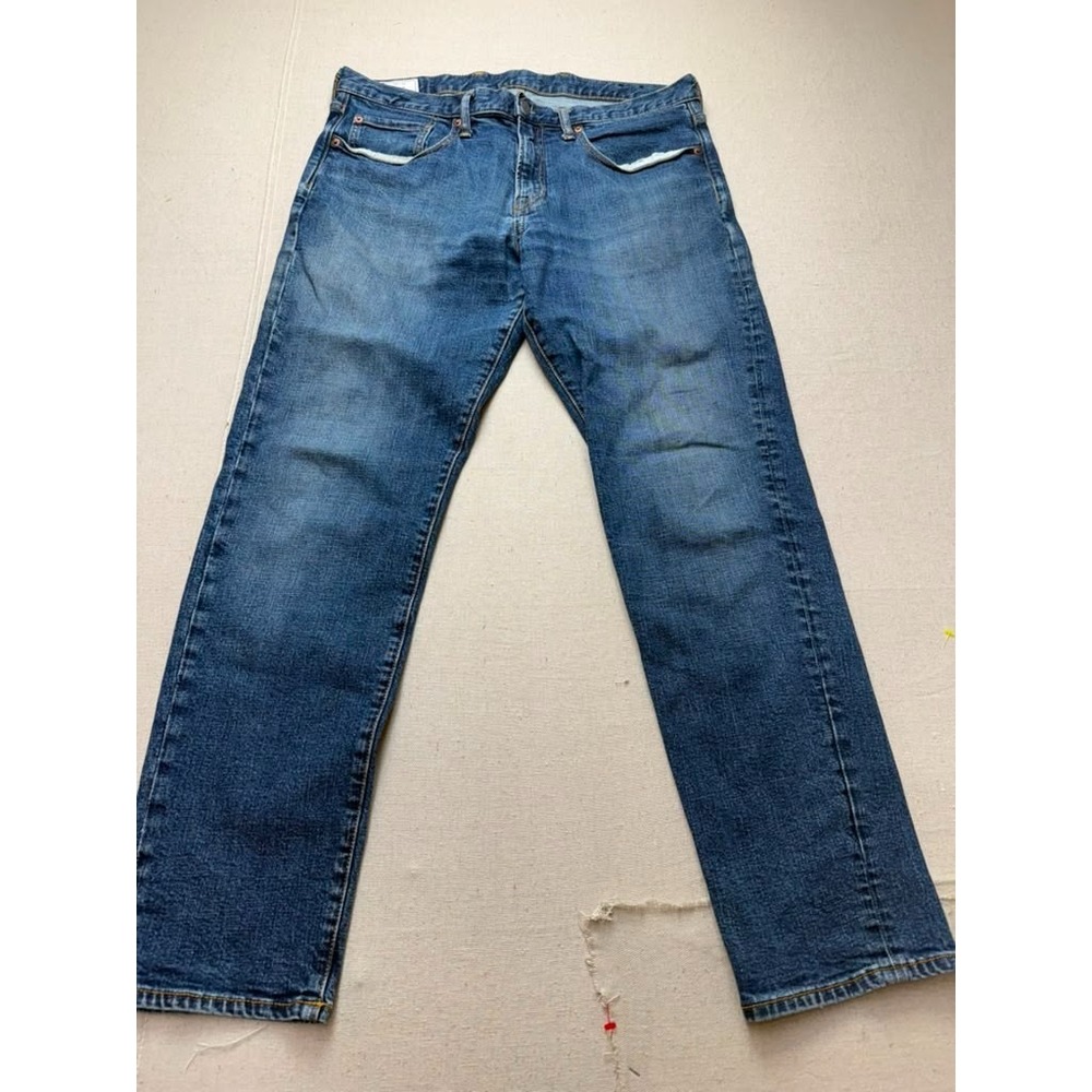 GAP Men's Slim Fit Jeans 36x32 Medium Wash Blue Denim Straight Leg [A171] - Picture 5 of 6